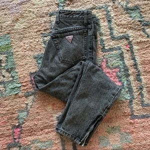 Vintage zipper ankle high waist 90’s Guess jeans
